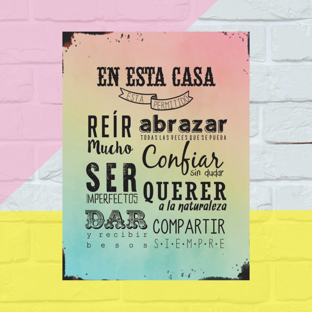 219 - Frase En Esta Casa