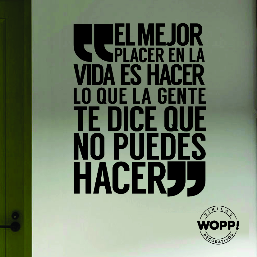 253 frase el mejor placer de la vida w