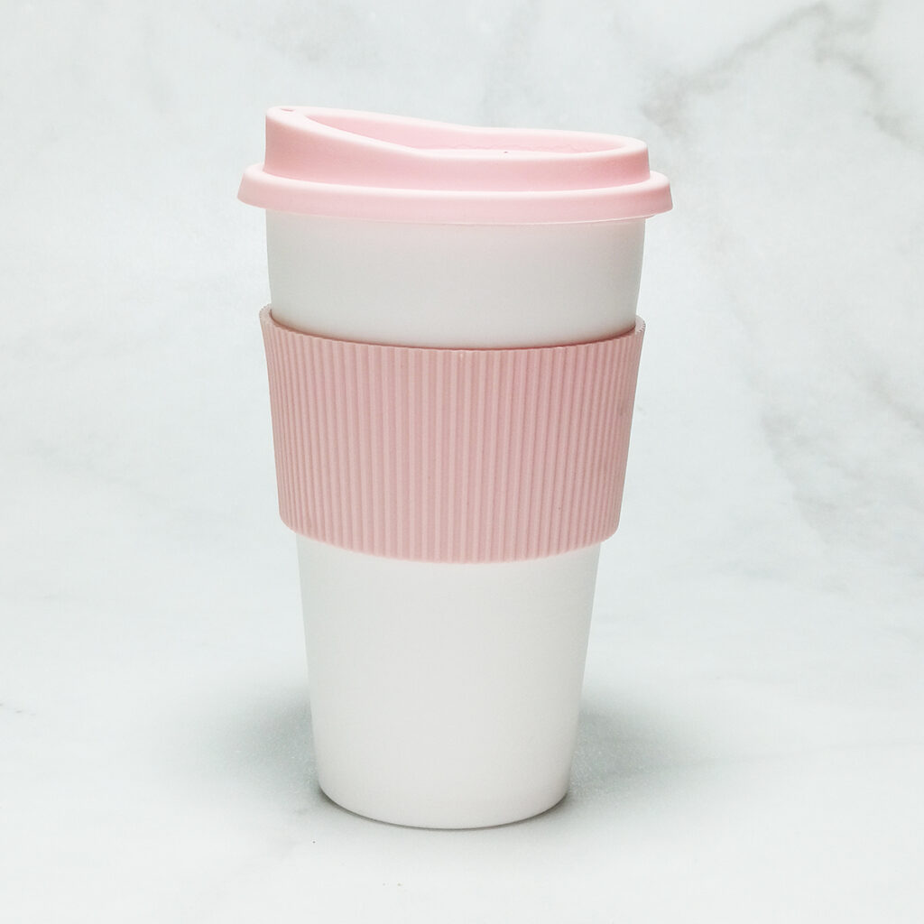mug starbuck - pasteles rosa