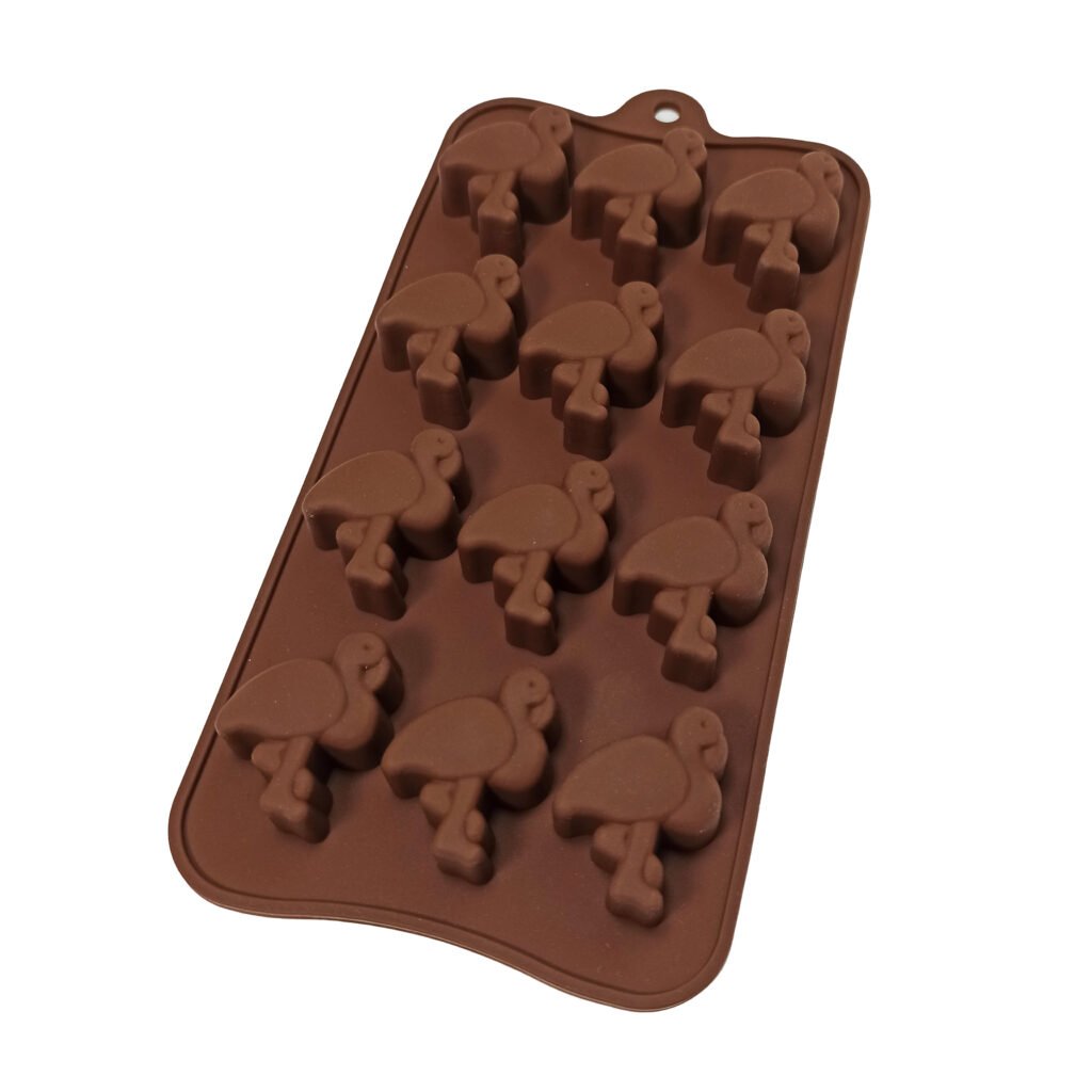 molde silicona flamencos
