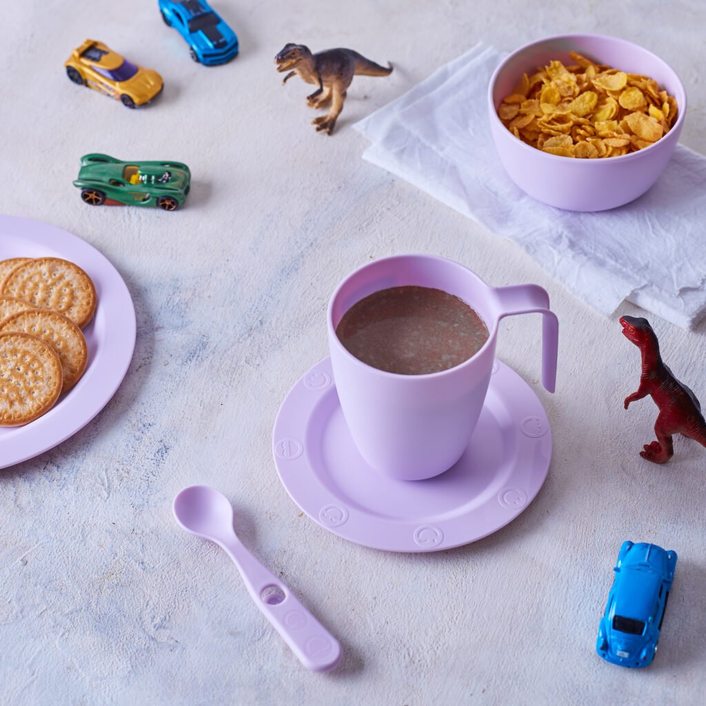 Set Taza Jarro, Plato Y Cuchara