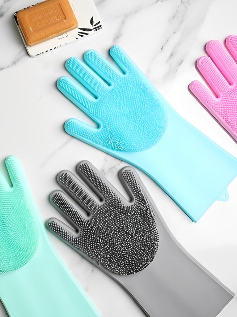 guantes silicona gris