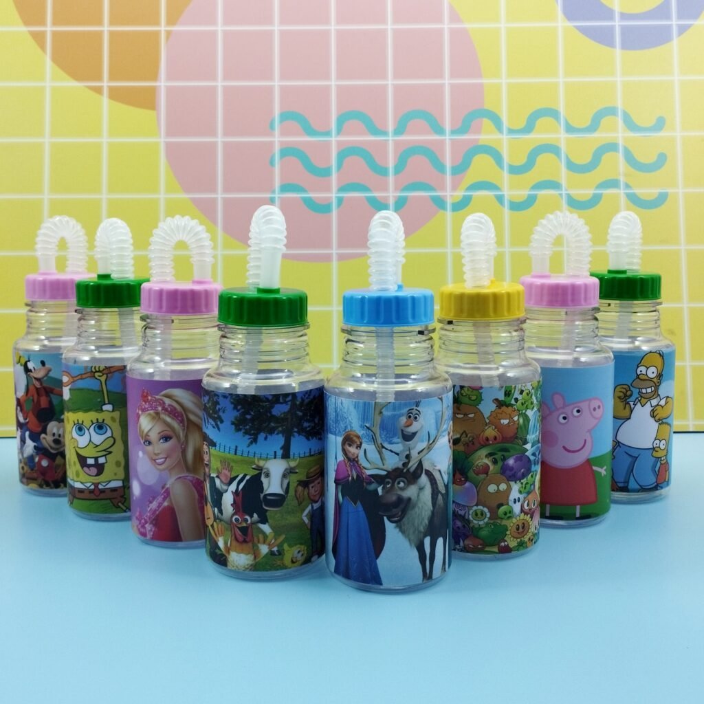 Botellas personajes sorbete