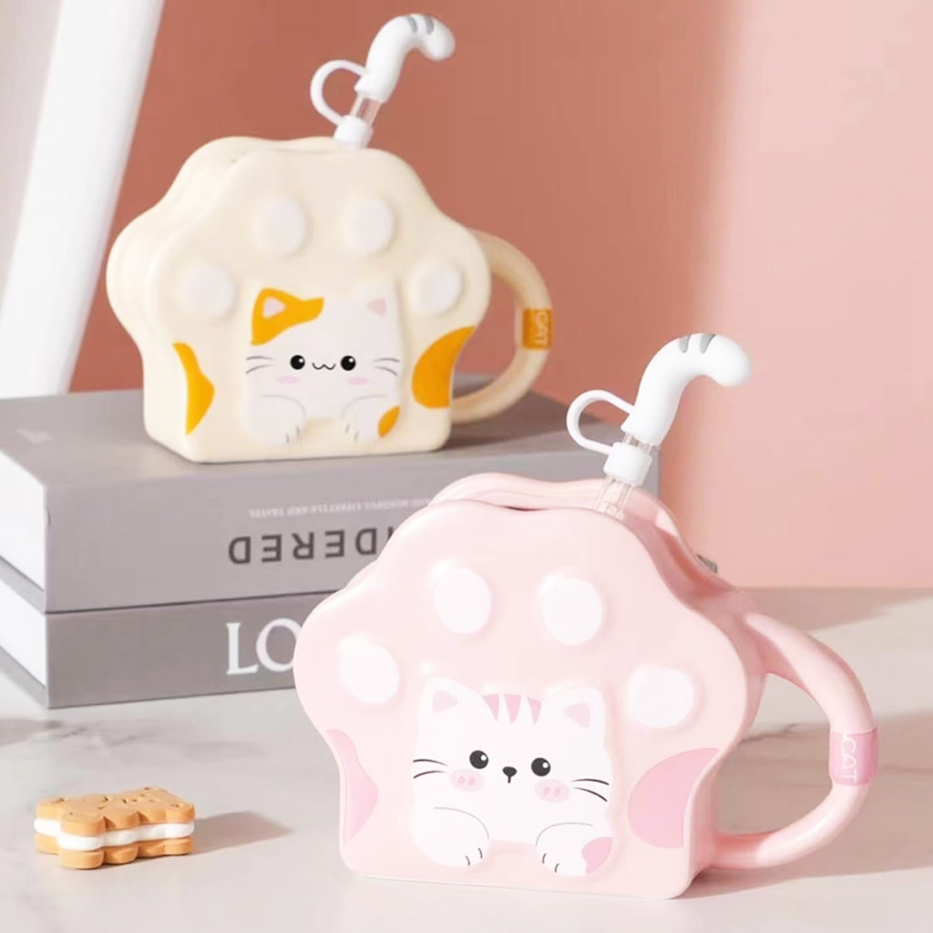 Taza Ceramica Patita Gato
