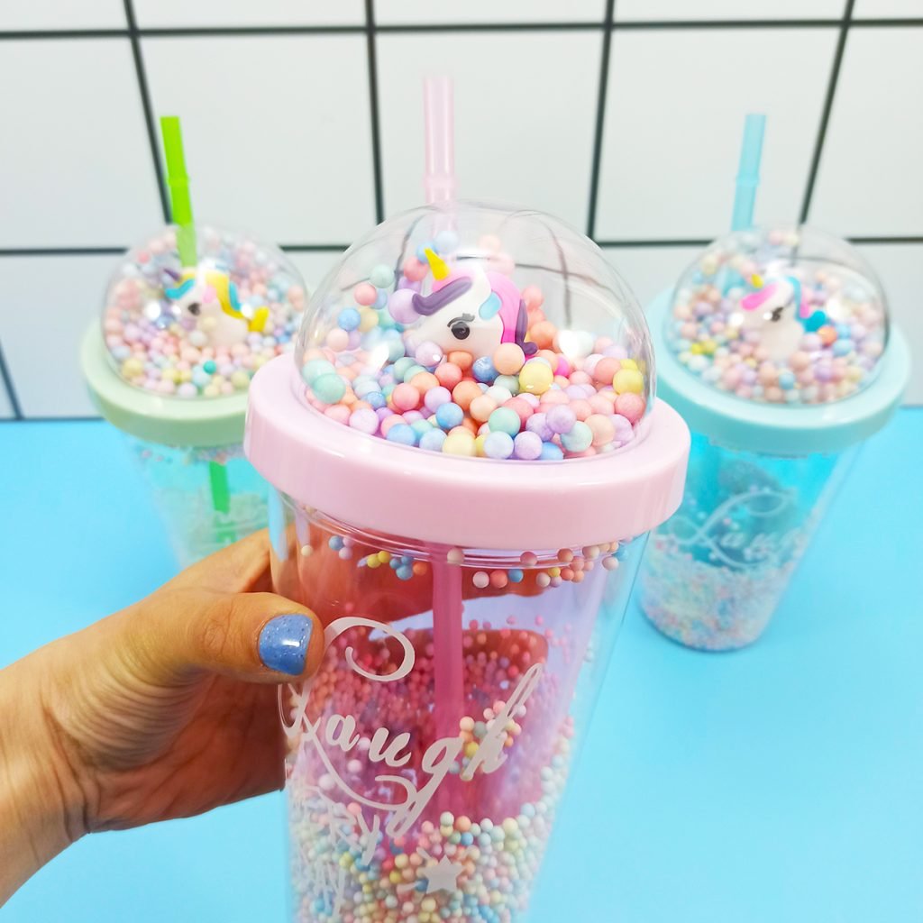 Vaso Con Perla Unicornio