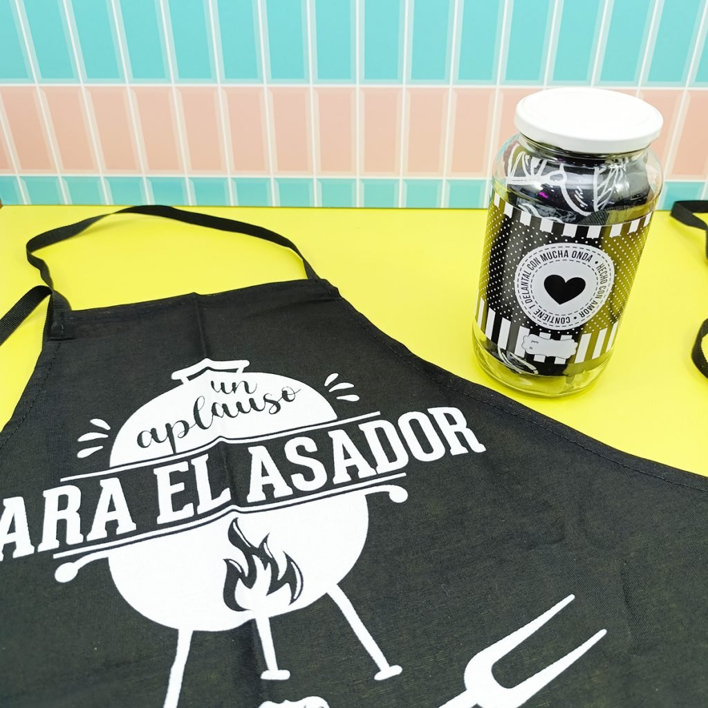 Delantal Hombre Con Frasco