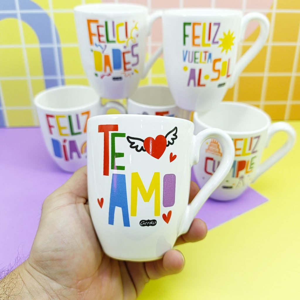 Felicidad Colores New - Taza Bombe 10Cm