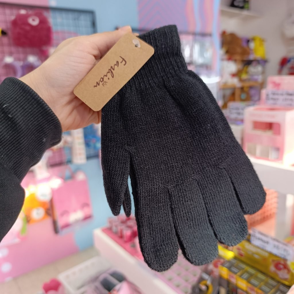 Guantes Color Liso negro