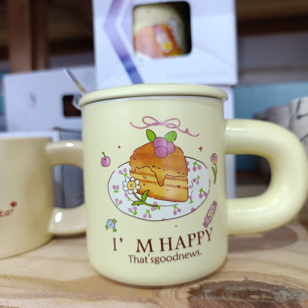 Taza Ceramica Beige tortas