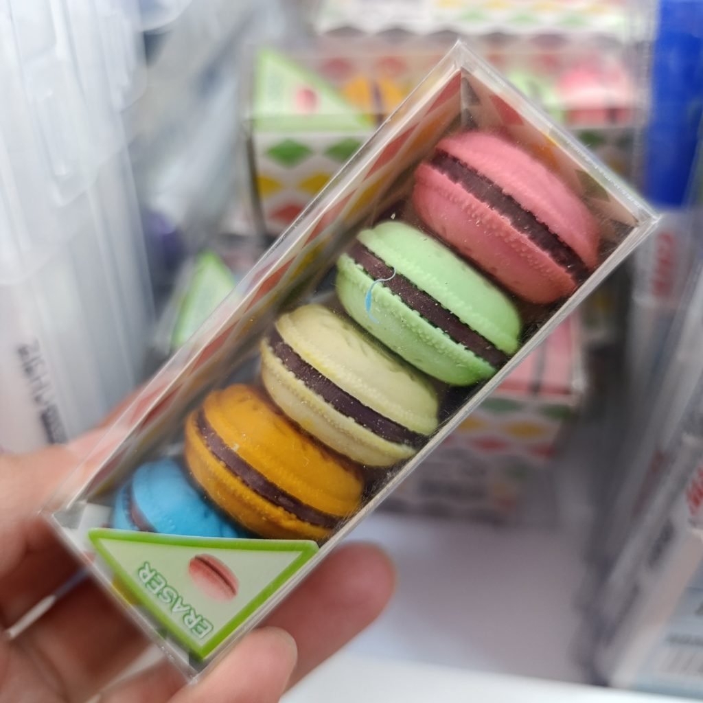 Goma Borrar Macarrones x5