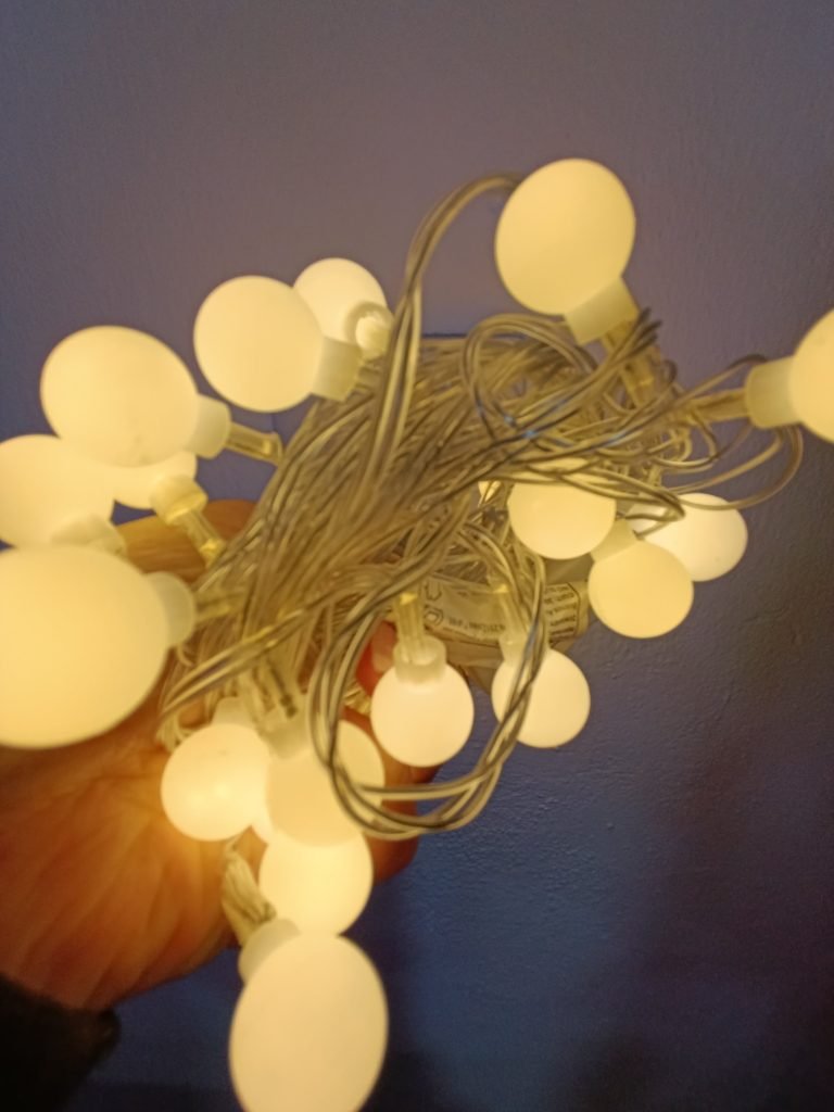 Luz bolita Blanca x28 - Calida