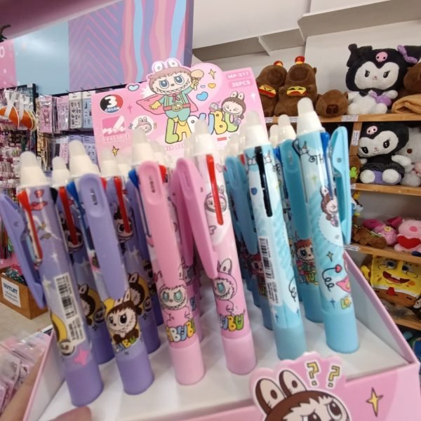 Lapicera Labubu x3 Colores