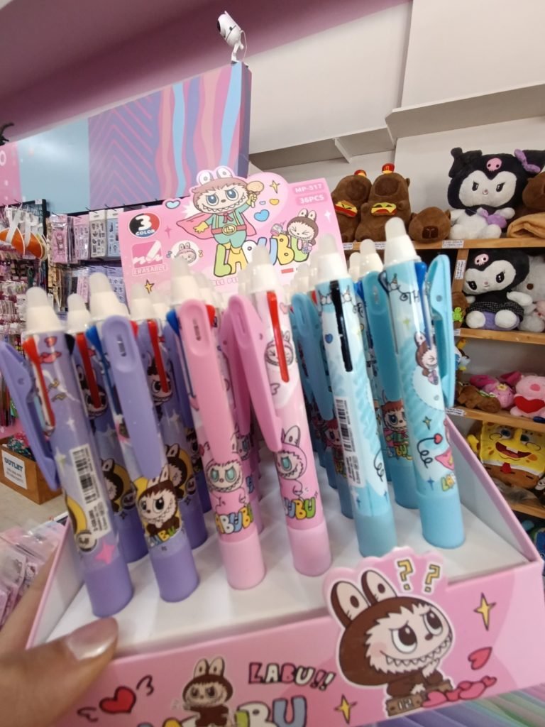 Lapicera Labubu x3 Colores