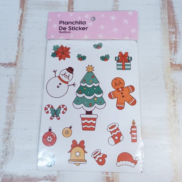 Plancha Stickers - Navidad -15x21cm