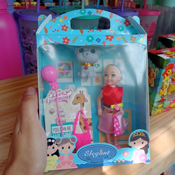 Muñeca Con Mascota