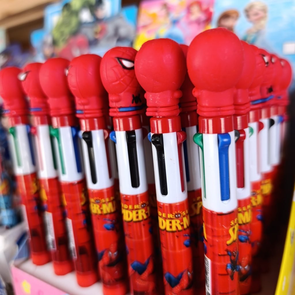 Lapicera Spiderman 4 colores