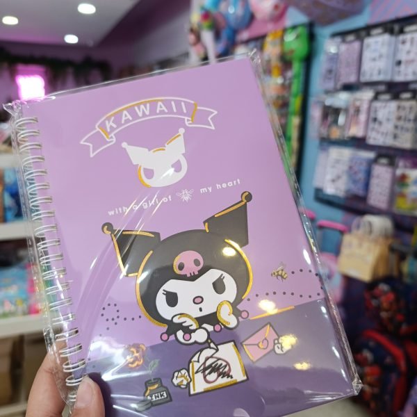 Cuaderno A5 Kuromi Dorado