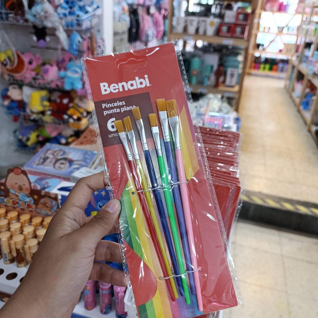 Pinceles Punta Plana x6
