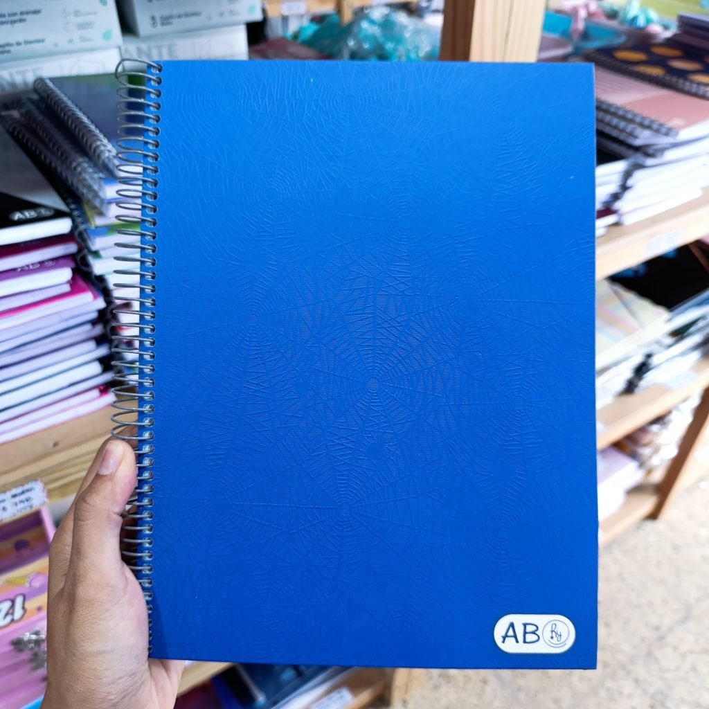 Cuaderno AB Espiral Azul 100 HJS Cuadriculado