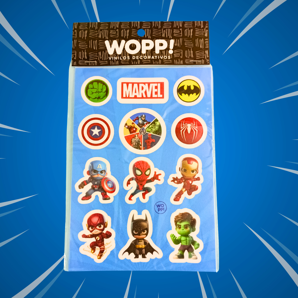 MARVEL – PLANCHA DE STICKER 15X20