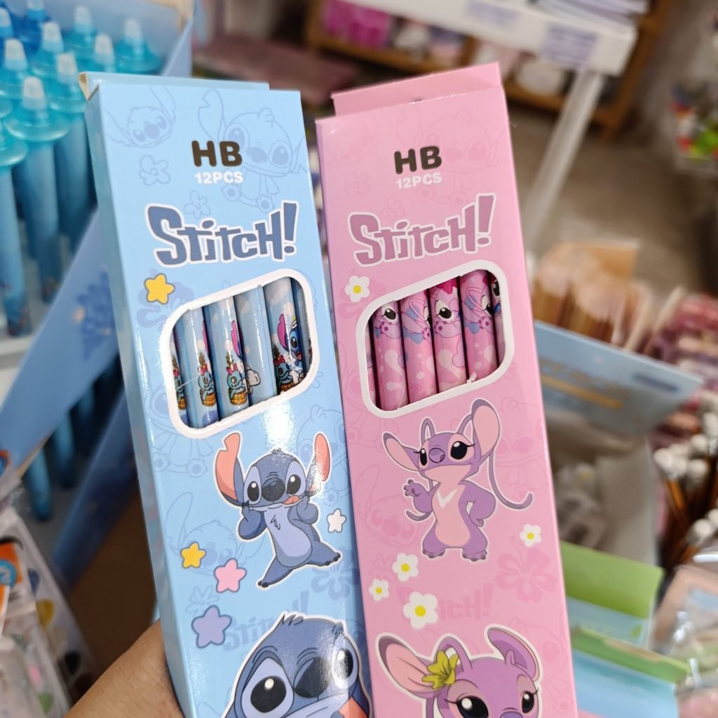 Lapices Negros Con Goma Stitch x12
