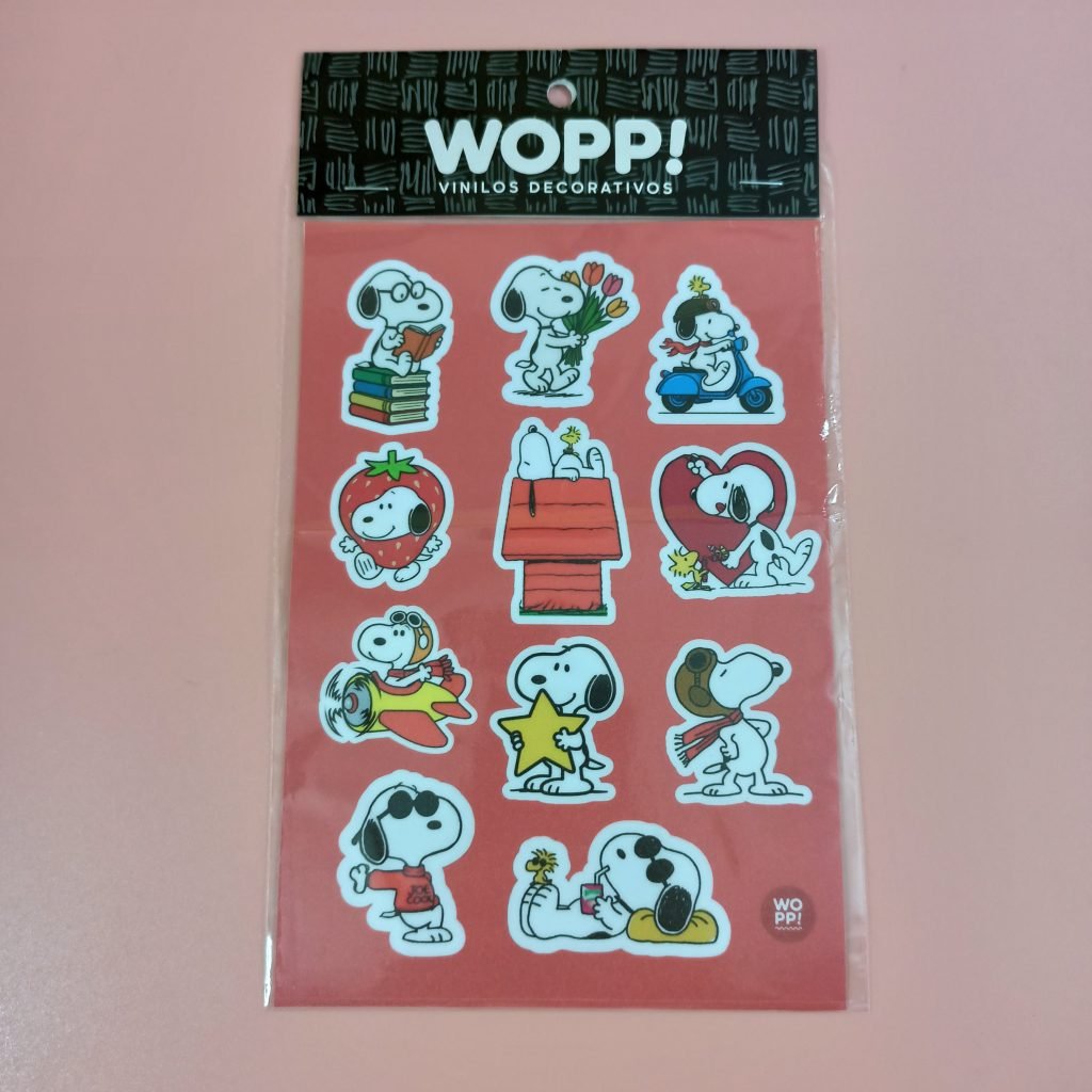 Plancha de Stickers 15X21 Snoopy