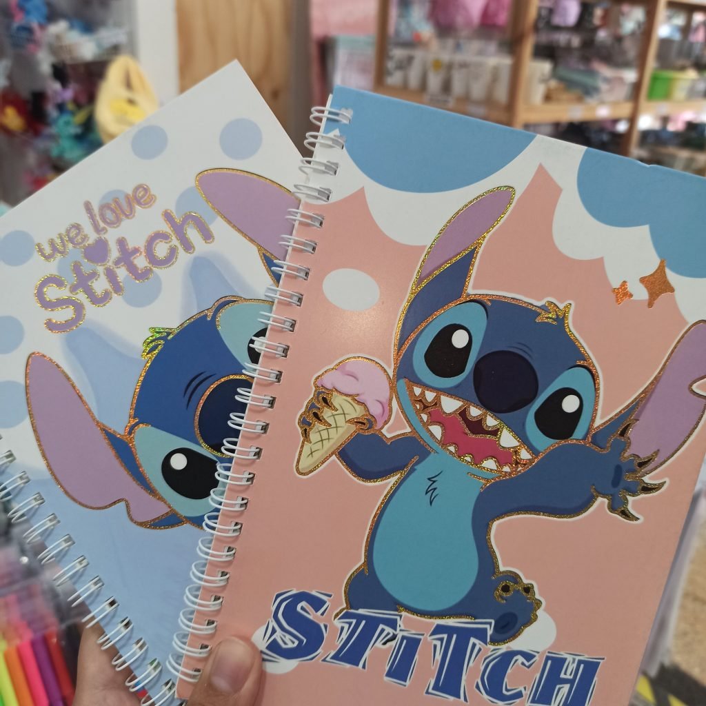 Cuaderno Stitch Rayado Espiral