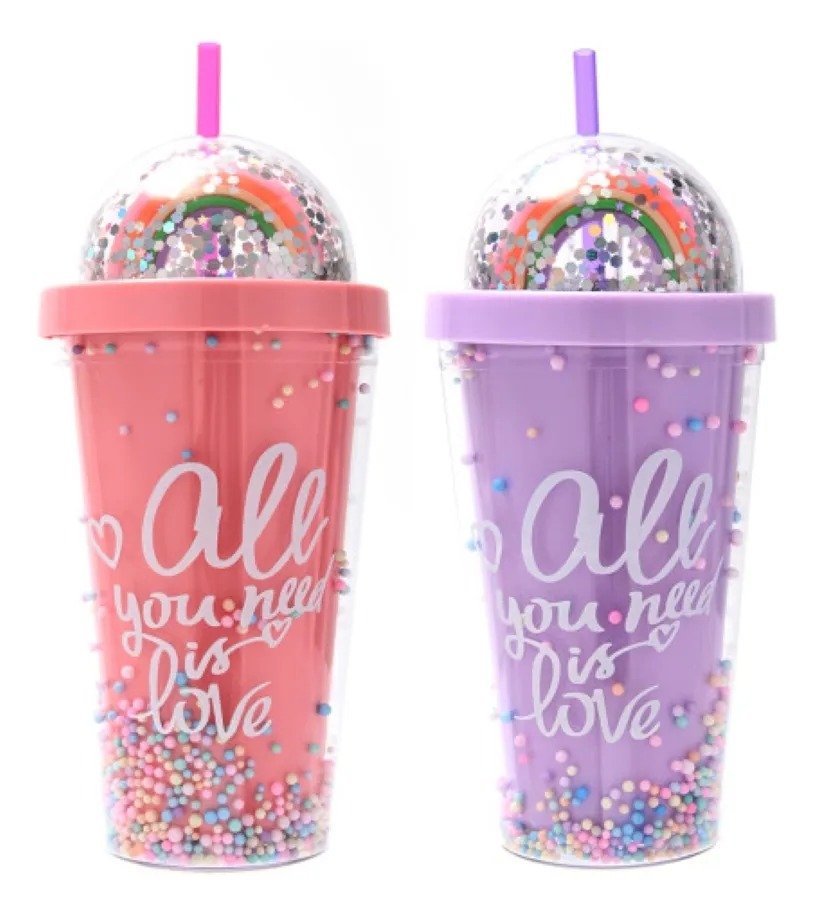 Vaso Arcoiris Love Doble Capa