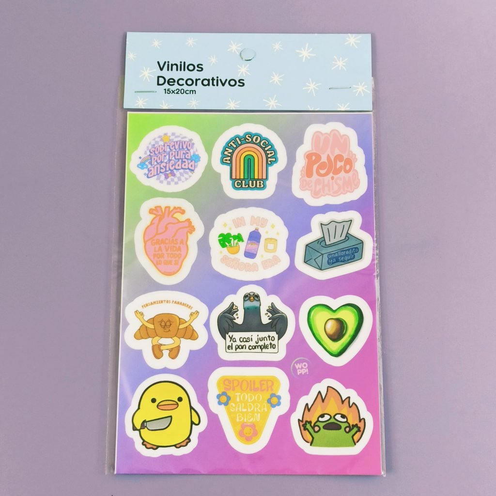 Anti Social - Plancha de Stickers 15x20