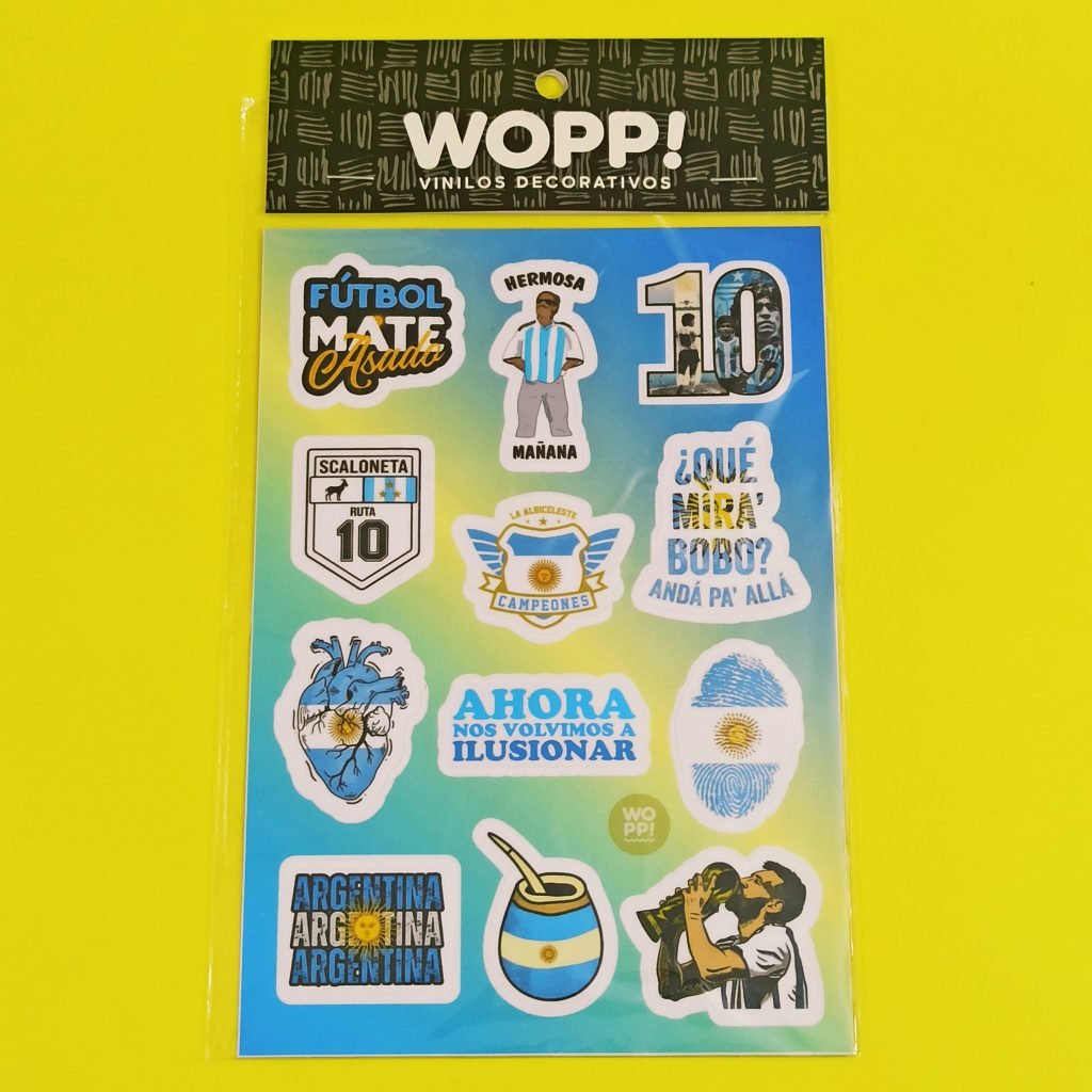 Arg 10 - Plancha de Stickers 15x21