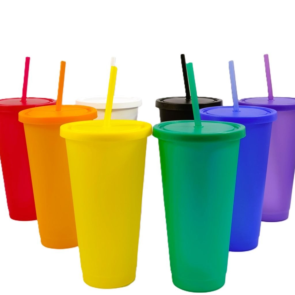 Vaso Eco XL C/Tapa y Sorbete 750 ml