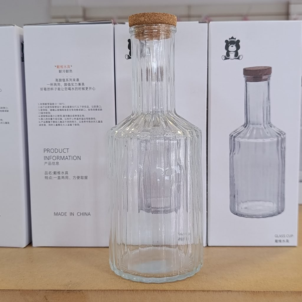 Botella vidrio tapon corcho