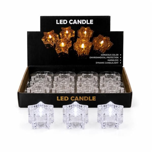 Vela Estrella Luz Blanca